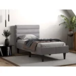 Barnhill Fabric Bed Silver