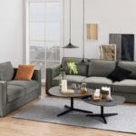 Barnsley Black Ceramic Coffee Table 100x95x41 cm