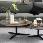 Barnsley Black Ceramic Coffee Table 100x95x41 cm