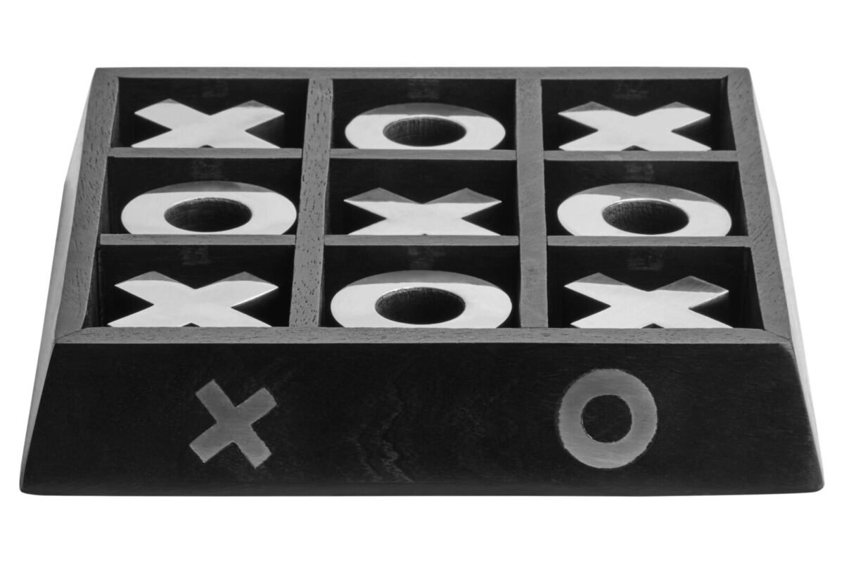 Barra Black Acacia Wood Noughts and Crosses