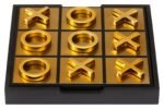 Barra Black and Gold Aluminium Noughts and Crosses
