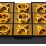 Barra Black and Gold Aluminium Noughts and Crosses