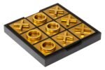 Barra Black and Gold Aluminium Noughts and Crosses
