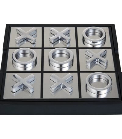 Barra Black and Silver Noughts and Crosses