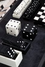 Barra Black and White Domino Set
