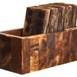 Barra Brown and Black Finish Domino Set