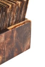 Barra Brown and Black Finish Domino Set