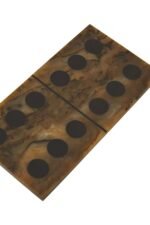 Barra Brown and Black Finish Domino Set