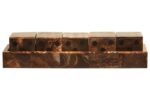 Barra Brown and Black Finish Five Dice Set