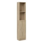 Basic Tall Narrow Combination Storage Bookcase