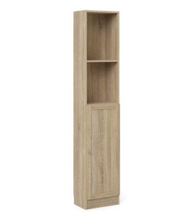 Basic Tall Narrow Combination Storage Bookcase