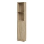 Basic Tall Narrow Combination Storage Bookcase