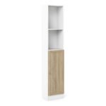 Basic Tall Narrow Combination Storage Bookcase