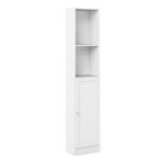 Basic Tall Narrow Combination Storage Bookcase