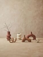 Berneray Textured Beige Large Loop Sculpture