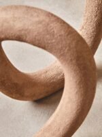 Berneray Textured Beige Large Loop Sculpture