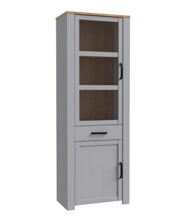 Bohol 2 Door 1 Drawer Narrow Display Cabinet