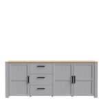 Bohol 3 Door 3 Drawer Large Sideboard