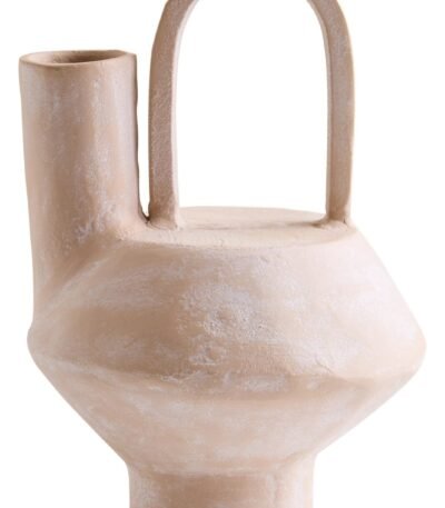 Boreray Beige Whitewash Small Textured Vase