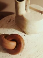 Boreray Beige Whitewash Small Textured Vase