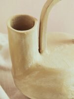 Boreray Beige Whitewash Small Textured Vase