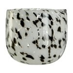 Bressay Grey Speckled Design Glass Planter