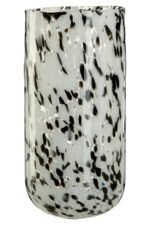 Bressay Grey Speckled Design Large Glass Vase