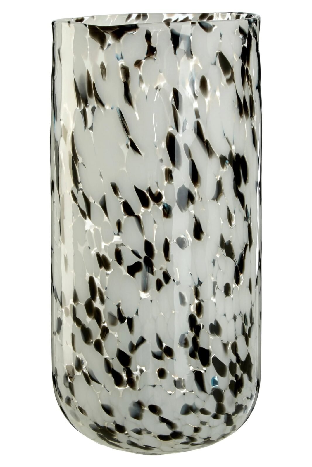 Bressay Grey Speckled Design Large Glass Vase Bressay Grey Speckled Design Large Glass Vase