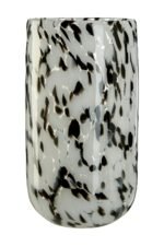 Bressay Grey Speckled Design Small Glass Vase