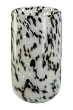 Bressay Grey Speckled Design Small Glass Vase
