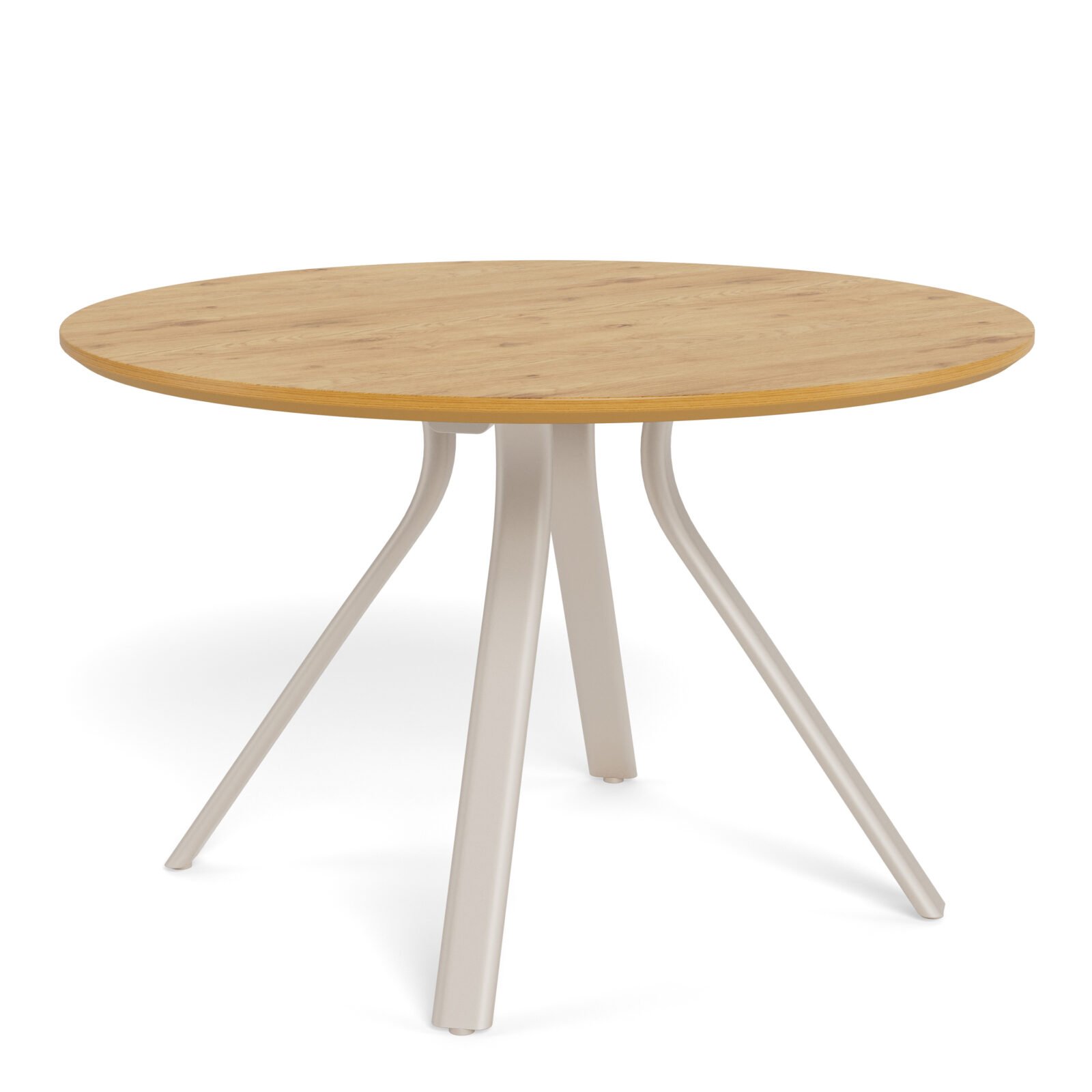 Bristol Round Dining Table in Wild Oak & Grey Metal Base Bristol Round Dining Table in Wild Oak & Grey Metal Base