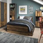 Brooklyn Single Bed 120cm in Walnut