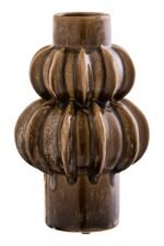 Burra Brown Stoneware Bubble Vase