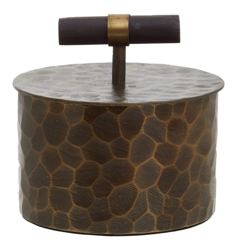 Bute Small Antique Gold Trinket Box