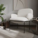 Byani Boucle Accent Chair Cream