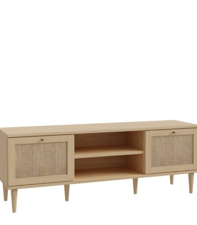 Calasetta 2 Door 1 Shelf TV Unit in Rattan