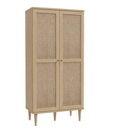 Calasetta 2 Door Display Cabinet in Rattan