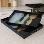 Calve Set of 2 Assorted Colour Rectangular Trays