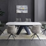 Cameo Ceramic 160-240cm Extending Dining Table