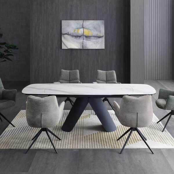 Cameo Ceramic 160-240cm Extending Dining Table Cameo Ceramic 160-240cm Extending Dining Table