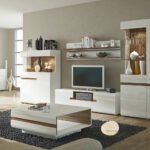 Chelsea Living Small Designer Coffee Table in White with a Truffle Oak Trim