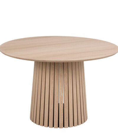 Christo Round Dining Table in White Oak
