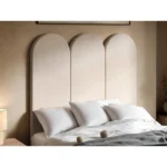 Cirrus Headboard Panels Beige Velvet