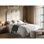 Cirrus Headboard Panels Beige Velvet