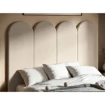 Cirrus Headboard Panels Beige Velvet