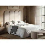Cirrus Headboard Panels Beige Velvet
