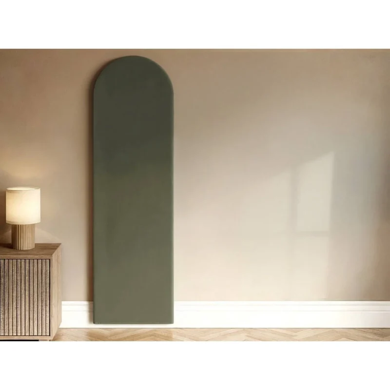 Cirrus Headboard Panels Khaki Green Velvet