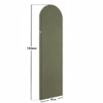 Cirrus Headboard Panels Khaki Green Velvet