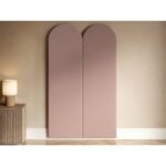 Cirrus Headboard Panels Single Pink Velvet
