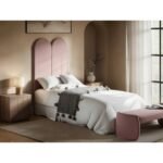 Cirrus Headboard Panels Single Pink Velvet - Image 2